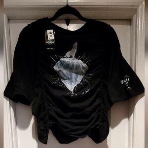 NWT Hard Rock Cafe  SINGAPORE  " LIMITED " Black Graphic 💎SHAKIRA 💃 World Tour